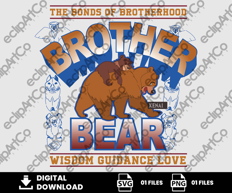 01 Clipart - Brother Bear Png, The Bonds Of Brotherhood Png