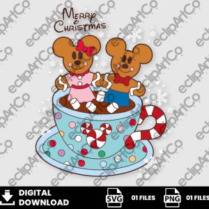 01 Clipart - Mickey Christmas Png, Mickey Hot Cocoa Png, Mickey Christmas Svg, Mickey Png, Christmas Png
