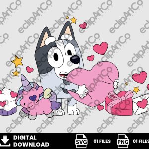 01 Clipart - Muffin Valentine Png, Bluey Valentines Day Png, Valentines Day Png