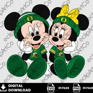 01 Clipart - Oregon Ducks Png, Mickey and Minnie Png
