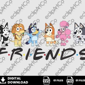 01 Clipart - Bluey and Friends Png, Bluey Png, Friends Png