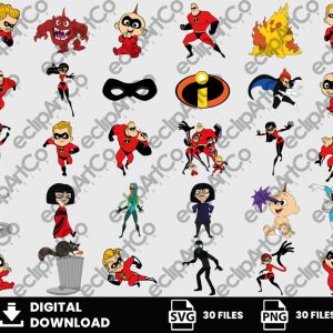 30 Clipart - The incredibles Png, The Incredibles Svg, Jack Jack Baby Svg, Super Heroes Png