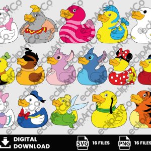 16 Clipart - Mickey Ducks Png, Disney Mystery Ducks, Ducks Svg, Duck Png, Patos de Goma Png, Mickey And Friends Png