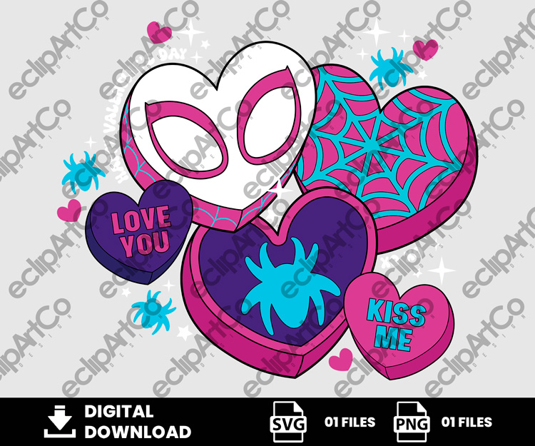 01 Clipart - Spidey and His Amazing Friends Sweetheart Png, Gwen Png, Ghost Spider Png