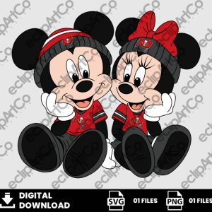 01 Clipart - Tampa Bay Buccaneers, Mickey and Minnie Png