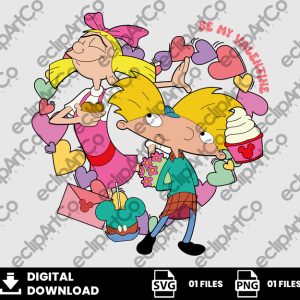 01 Clipart - Valentine Day Helga and Arnold Png, Valetines Day Hey Arnold Png, Valetines Day Png
