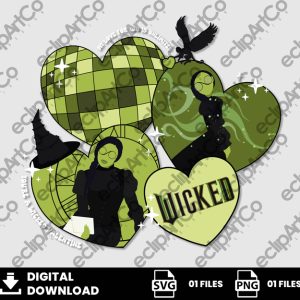 01 Clipart - Wicked San Valentines - Elphaba
