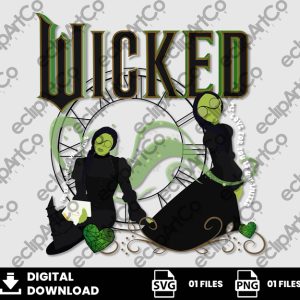 01 Clipart - Wicked San Valentines - Elphaba