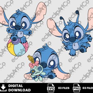 03 Clipart - Baby Stitch Svg, Baby Stitch Png, Baby Shower Svg, Stitch Baby Png
