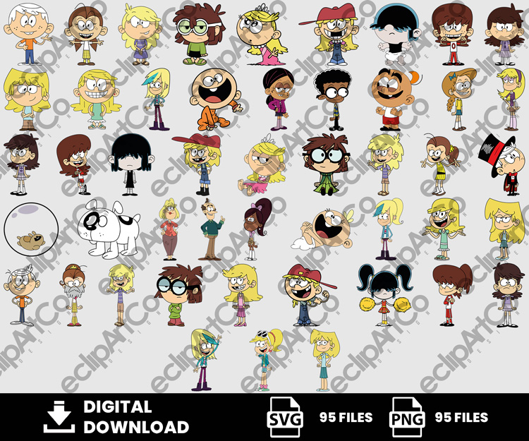 95 Clipart - The Loud House Svg, La casa ruidosa Svg, Los Casagrandes Svg