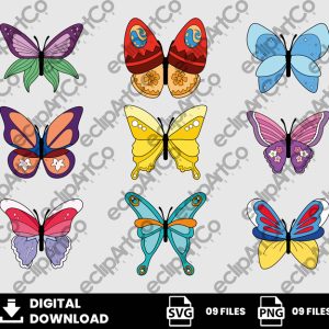 09 Clipart - Princess Disney Svg, Butterfly Svg, Princess Butterfly Svg
