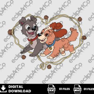 01 Clipart - Valentine Day Lady And The Tramp Png, Valentines Day Png