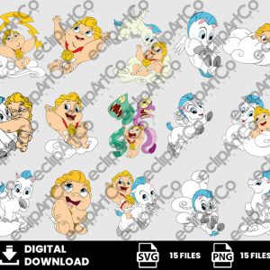 15 Clipart - Hercules Baby Svg, Hercules Svg, Baby Shower Svg