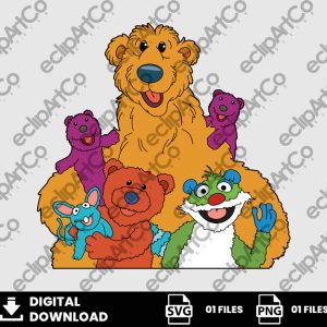 01 Clipart - Bear in the Big Blue House Png, Bear in the Big Blue House Svg