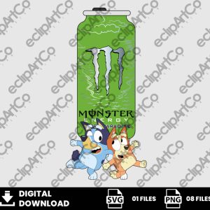 01 Clipart - Monster Ultra Paradise Bluey Svg, Bluey Svg