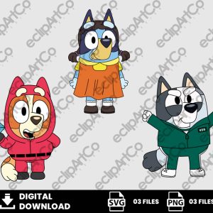 03 Clipart - Bluey Squid Game Svg, Bluey Squid Game Png, Bluey Png, El Juego Del Calamar Svg, El Juego Del Calamar Png