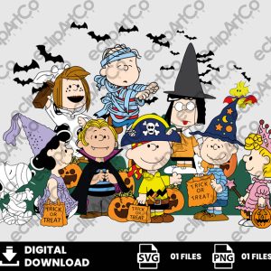01 Clipart - Peanuts Halloween Svg, Snoopy Halloween Svg
