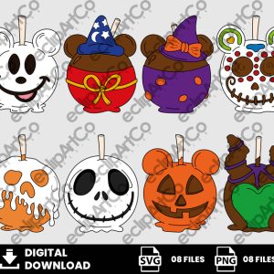06 Clipart - Halloween Png, Candy Apple Png, Halloween Candy Apple Png, Candy Apple Mickey Png