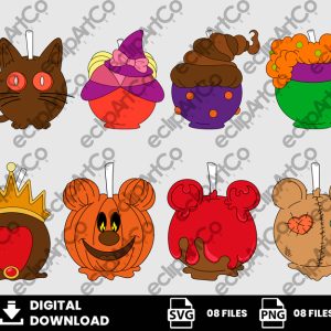 06 Clipart - Halloween Png, Candy Apple Png, Halloween Candy Apple Png, Candy Apple Mickey Png