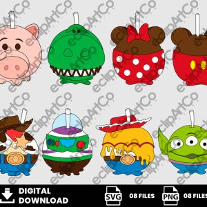 06 Clipart - Halloween Png, Candy Apple Png, Halloween Candy Apple Png, Candy Apple Mickey Png