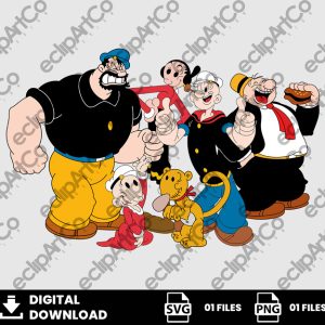 01 Clipart - Popeye the Sailor Svg, Popeye the Sailor Png
