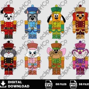 08 Clipart - Christmas Png, Nutcracker Disney Svg, Nutcracker Disney Png, Pets Svg, Christmas Svg, Digital Download
