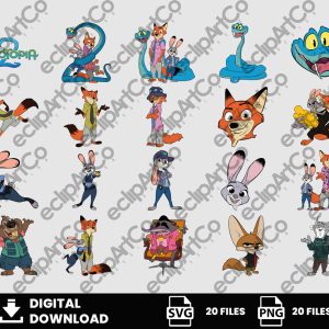 20 Clipart - Zootopia Png, Zootopia Svg, Judy Png, Nick Png, Movie Disney