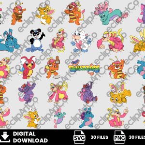 30 Clipart - The Wuzzles Characters, The Wuzzles Png, The Wuzzles Svg, SVG, PNG, Classic Cartoon, Clipart, Cut Files, Digital Download